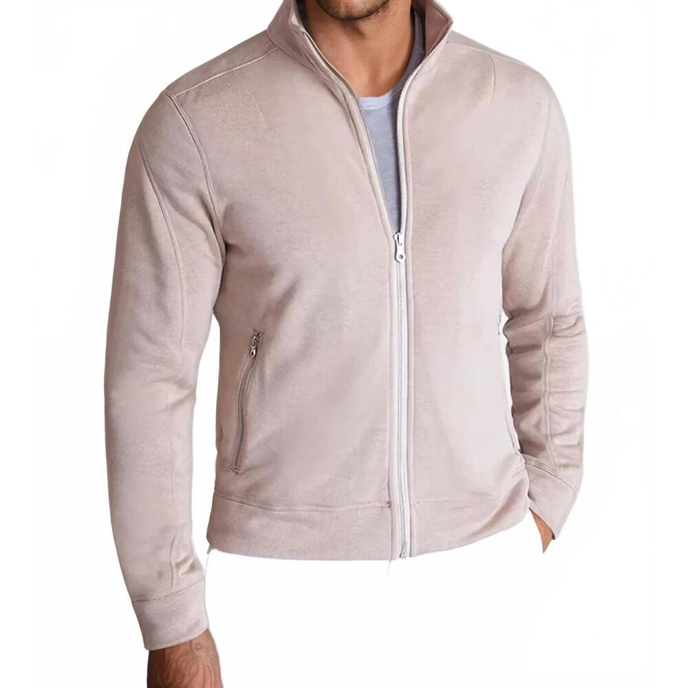NEW BUKI breckenridge full-zip sweatshirt in camel